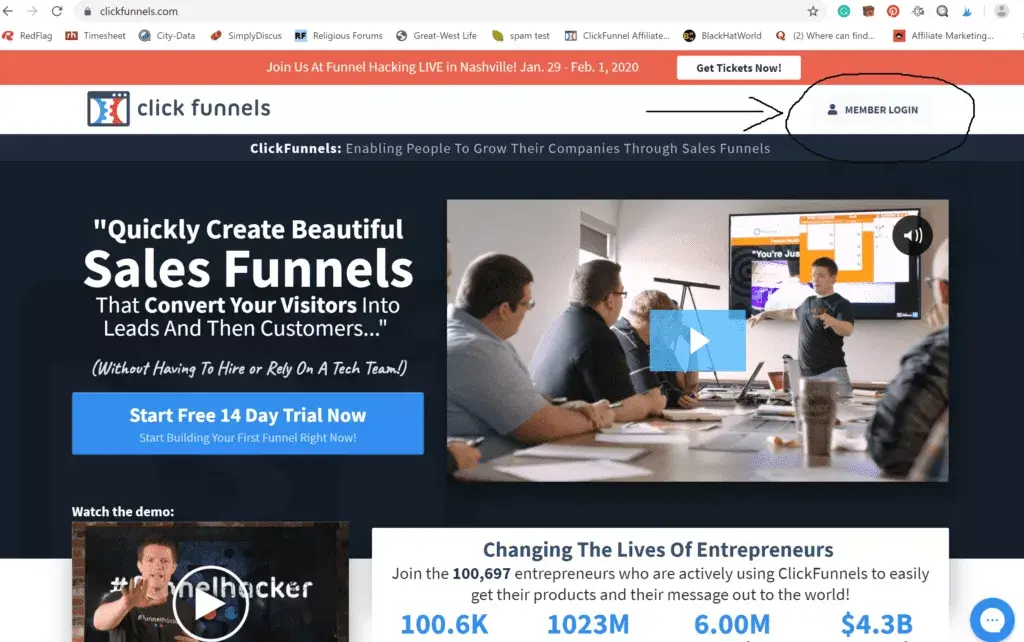 Clickfunnels Member Login