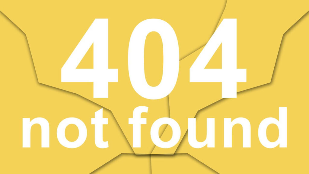 404 page error