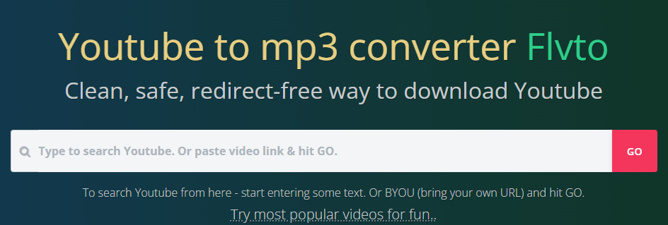 Flvto YouTube to MP3 Converter