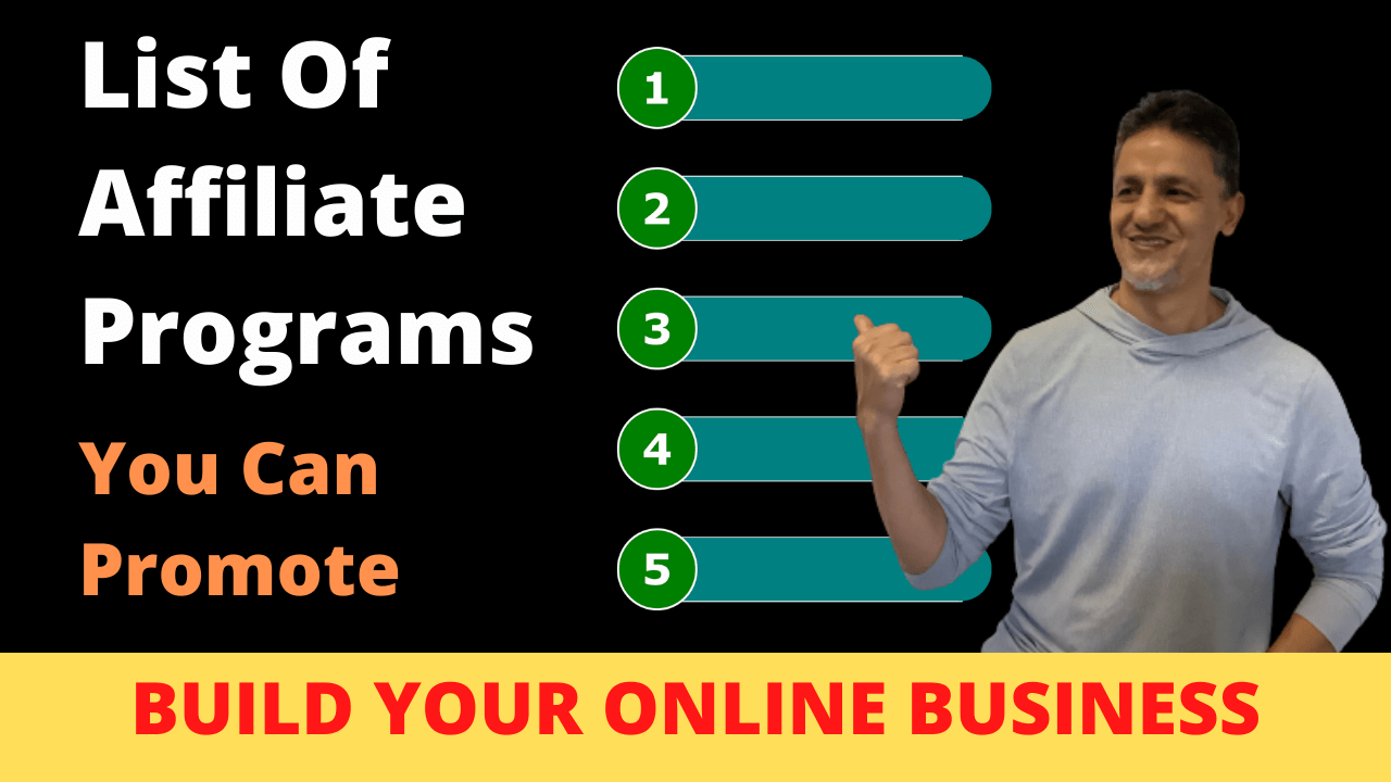 Best High Paying Affiliate Programs List of affiliate programs