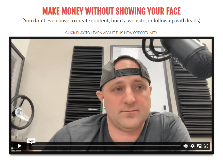Make money without showing your face